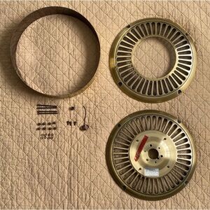 Vintage Antique Brass Finish Ceiling Fan Vent Housing Cover For Motor-Gulf Coast